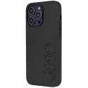 Kryt Audi Synthetic Leather pro iPhone 14 Pro Max černý