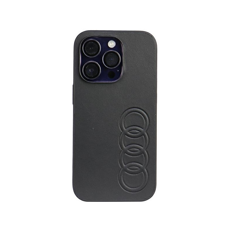 Kryt Audi AU-TPUPPCIP14P-TT/D1-BK pro iPhone 14 Pro - černá/černá