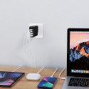 CHOETECH PD6005 GaN Nabíječka 4v1 (2xUSB, 2x USB-C PD), s výkonem 140W, černá