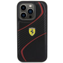 Kryt Ferrari TWIST METAL Logo iPhone 15 Pro - black