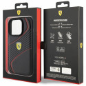 Kryt Ferrari TWIST METAL Logo iPhone 15 Pro - black