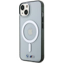 BMW pouzdro Silver Ring MagSafe pro iPhone 15 – průhledné