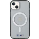 BMW pouzdro Silver Ring MagSafe pro iPhone 15 – průhledné