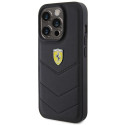 Pouzdro Ferrari QUILTED METAL LOGO pro iPhone 15 Pro