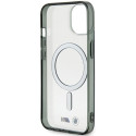 BMW pouzdro Silver Ring MagSafe pro iPhone 15 – průhledné