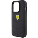 Pouzdro Ferrari QUILTED METAL LOGO pro iPhone 15 Pro