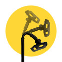 [RETURNED ITEM] Wozinsky stand for tablet and phone on the desk black (WTHBK4)