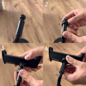 [RETURNED ITEM] Wozinsky stand for tablet and phone on the desk black (WTHBK4)