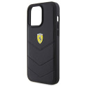Kryt Ferrari QUILTED METAL LOGO iPhone 15 Pro Max - černý