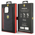 Kryt Ferrari QUILTED METAL LOGO iPhone 15 Pro Max - černý