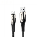 Kabel Joyroom Sharp Series S-M411 USB-A / Lightning 3A 1,2 m s indikátorem nabíjení - černý