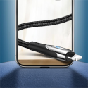 Kabel Joyroom Sharp Series S-M411 USB-A / Lightning 3A 1,2 m s indikátorem nabíjení - černý