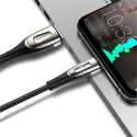 Kabel Joyroom Sharp Series S-M411 USB-A / Lightning 3A 1,2 m s indikátorem nabíjení - černý