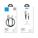 Kabel Joyroom Sharp Series S-M411 USB-A / Lightning 3A 1,2 m s indikátorem nabíjení - černý