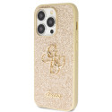 Pouzdro Guess GUHCP14LHG4SGD iPhone 14 Pro - zlatá glitter