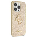 Pouzdro Guess GUHCP14LHG4SGD iPhone 14 Pro - zlatá glitter