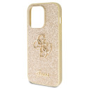 Pouzdro Guess GUHCP14LHG4SGD iPhone 14 Pro - zlatá glitter