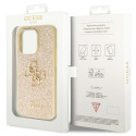 Pouzdro Guess GUHCP14LHG4SGD iPhone 14 Pro - zlatá glitter