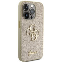 Kryt Guess GLITTER SCRIPT BIG 4G iPhone 15 Pro – zlatý