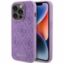 Pouzdro Guess Leather 4G iPhone 15 Pro – fialová