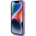 Pouzdro Guess Leather 4G iPhone 15 Pro – fialová