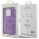Pouzdro Guess Leather 4G iPhone 15 Pro – fialová