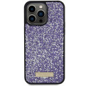 Kryt Guess Rhinestone Metal Logo iPhone 15 Pro pink