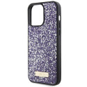Kryt Guess Rhinestone Metal Logo iPhone 15 Pro pink