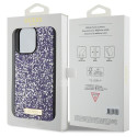Kryt Guess Rhinestone Metal Logo iPhone 15 Pro pink