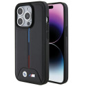 BMW pouzdro Quilted Tricolor pro iPhone 15 Pro – černé