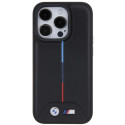 BMW pouzdro Quilted Tricolor pro iPhone 15 Pro – černé