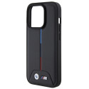 BMW pouzdro Quilted Tricolor pro iPhone 15 Pro – černé