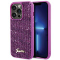 Kryt Guess DISCO METAL SCRIPT iPhone 15 Pro - pink