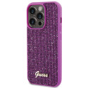 Kryt Guess DISCO METAL SCRIPT iPhone 15 Pro - pink
