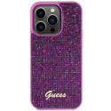 Kryt Guess DISCO METAL SCRIPT iPhone 15 Pro - pink