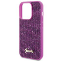 Kryt Guess DISCO METAL SCRIPT iPhone 15 Pro - pink