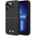 BMW pouzdro Silicone Pattern pro iPhone 15 Pro – černé