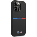 BMW pouzdro Silicone Pattern pro iPhone 15 Pro – černé