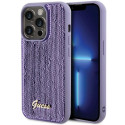 Kryt Guess Sequin Script Metal iPhone 15 Pro - fialová