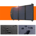 CHOETECH SC001 Solární (fotovoltaická) nabíječka s 2x USB a výkonem 19W, černá