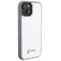 Kryt Guess SEQUIN SCRIPT Metal iPhone 15 – stříbrná