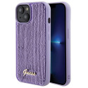 Kryt Guess Sequin Script Metal pro iPhone 15 - fialová