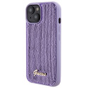 Kryt Guess Sequin Script Metal pro iPhone 15 - fialová