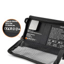 CHOETECH SC001 Solární (fotovoltaická) nabíječka s 2x USB a výkonem 19W, černá
