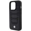 BMW pouzdro Leather Seats Pattern pro iPhone 15 Pro Max – černé
