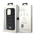 BMW pouzdro Leather Seats Pattern pro iPhone 15 Pro Max – černé