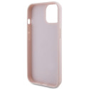 Kryt Guess Quilted Metal Logo pro iPhone 15 - růžový