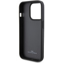 BMW kožené pouzdro Leather Quilted pro iPhone 15 Pro Max – černé