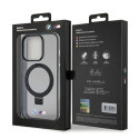 BMW pouzdro Ring Stand M Collection MagSafe pro iPhone 15 Pro – černé