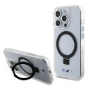 BMW pouzdro Ring Stand M Collection MagSafe pro iPhone 15 Pro – průhledné